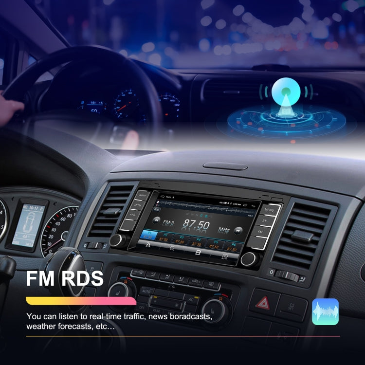 2+64G For Volkswagen Touareg 7-Inch Car WiFi Player Android 13 System Support CarPlay/Android Auto With AHD Camera and Mic