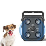 AI Intelligent Recognition Ultrasonic Bark Stopper Portable Dog Training Device Repellent(Black)