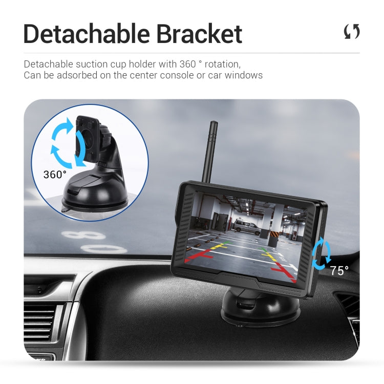 4.3-inch Car Reversing Camera & Monitor Set Rear View Dash Cam Standard