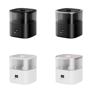 JSQ-58 1.1L large Capacity Digital Display Flame Atomization Humidifier, Color: Matt Black(US Plug)