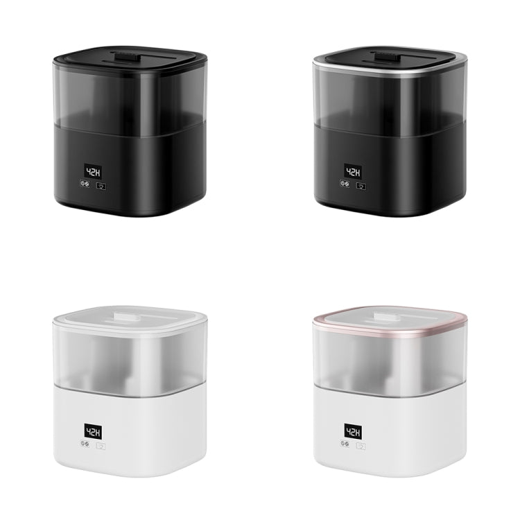 JSQ-58 1.1L large Capacity Digital Display Flame Atomization Humidifier, Color: Rose Gold(US Plug)