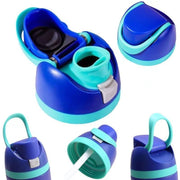Replacement Lid for Owala Freesi Cup No Leakage One Button Open With Carry Loop(Blue)