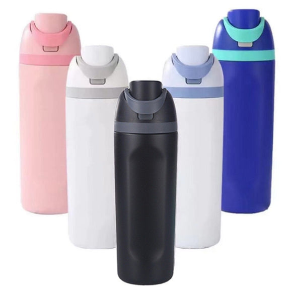 Replacement Lid for Owala Freesi Cup No Leakage One Button Open With Carry Loop(Blue)