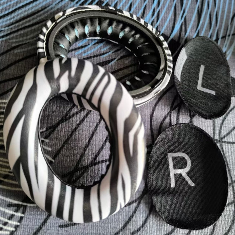 For BOSE 700 / NC700 2pcs Headphone Sponge Cover With Pad(Zebra Print)