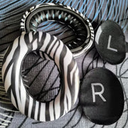 For BOSE 700 / NC700 2pcs Headphone Sponge Cover With Pad(Zebra Print)