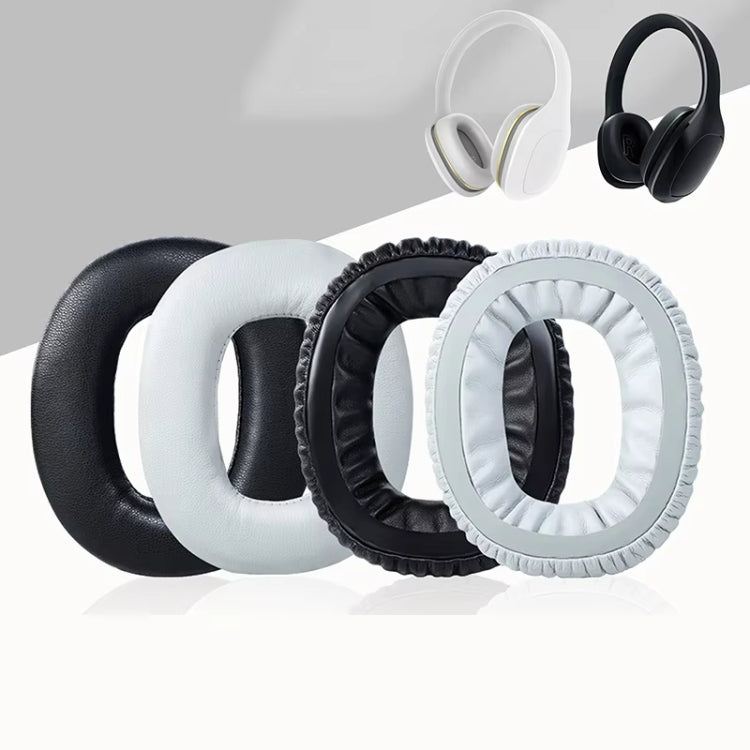 For Xiaomi Headset Easy Edition 2pcs Sponge Cover Earphone Leather Case(Black)