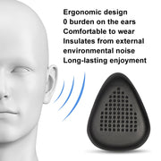 For Razer Meka 2pcs Perforated Protein Leather Earmuffs(Black)
