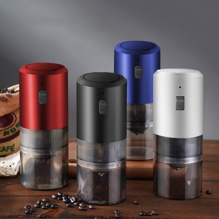 USB Rechargeable Adjustable Coarse and Fine Household Portable Electric Coffee Bean Grinder(Blue)