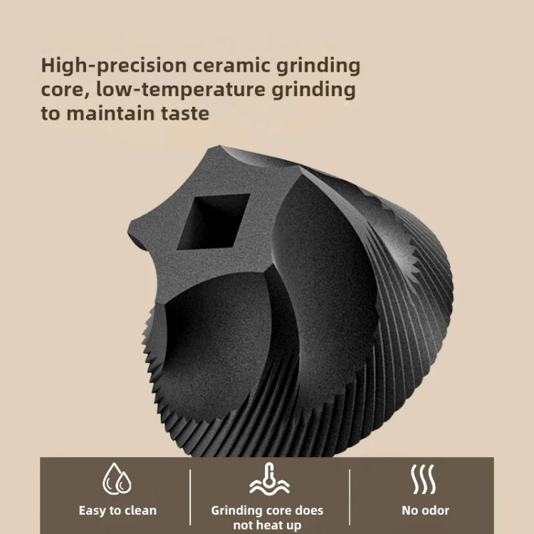 USB Rechargeable Adjustable Coarse and Fine Household Portable Electric Coffee Bean Grinder(Black)