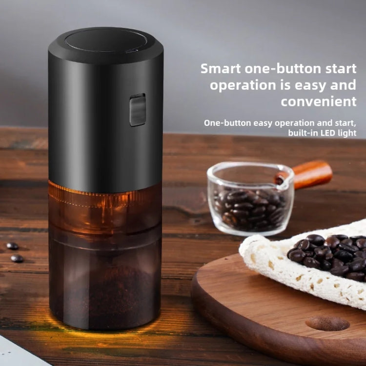 USB Rechargeable Adjustable Coarse and Fine Household Portable Electric Coffee Bean Grinder(Blue)