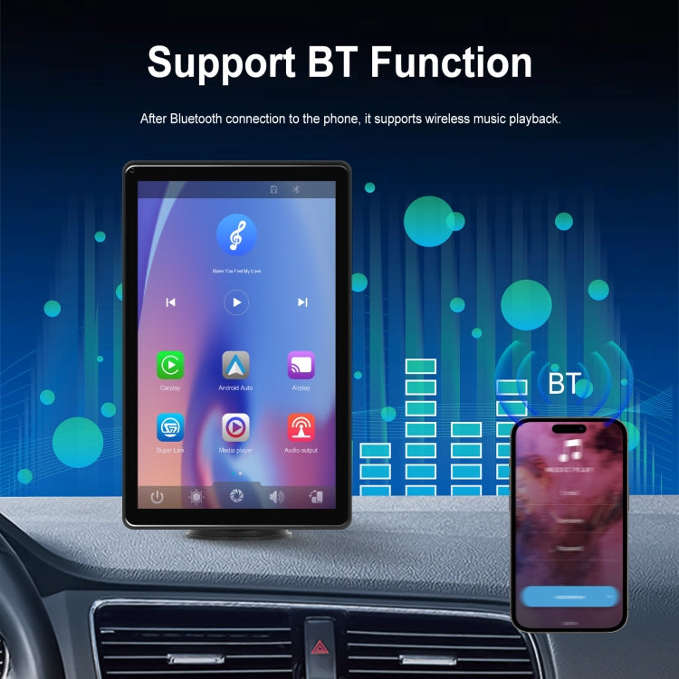 8-inch Car Full Touch Screen Player Supports Horizontal and Vertical CarPlay / Android Auto, Spec: Standard