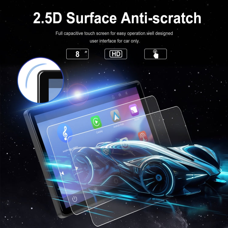 8-inch Car Full Touch Screen Player Supports Horizontal and Vertical CarPlay / Android Auto, Spec: Standard