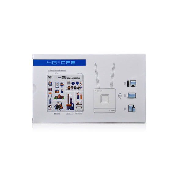 US Version B2/4/5/12/17 4G LTE CPE Colorful Screen Router Triple Network Plug and Play Mobile Router, EU Plug