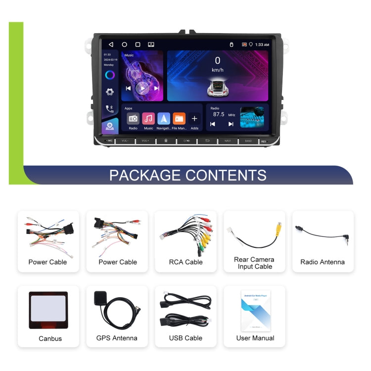 7-inch For Volkswagen 4+64G Multimedia Player Android 13 System