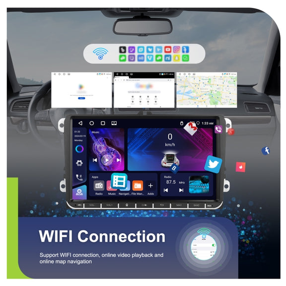 9-inch For Volkswagen 4+64G Multimedia Player Android 13 System
