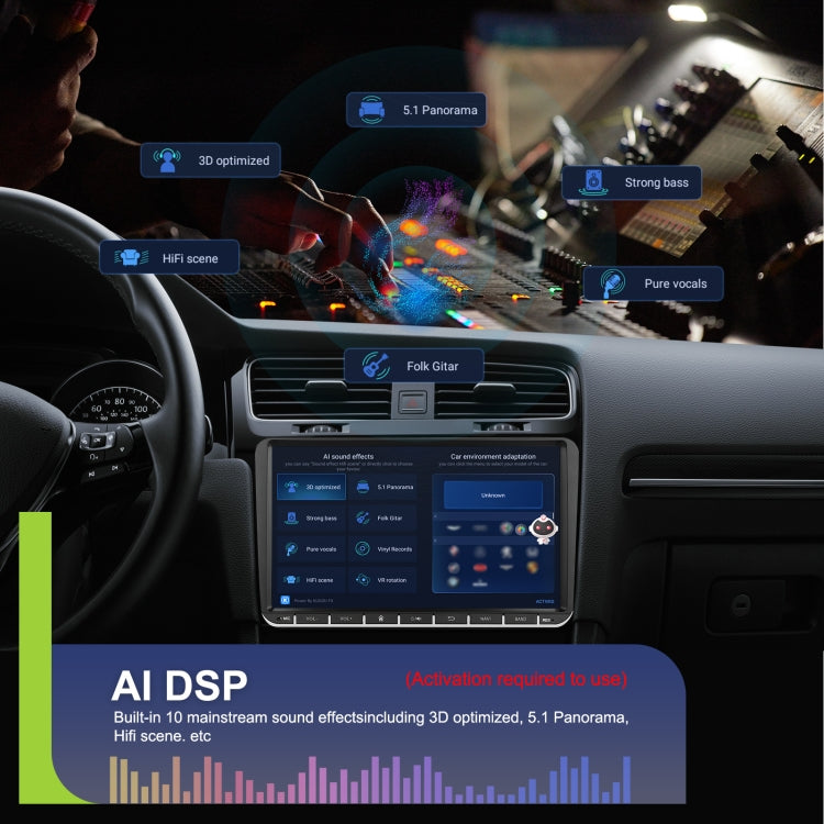 9-inch For Volkswagen 4+64G Multimedia Player Android 13 System