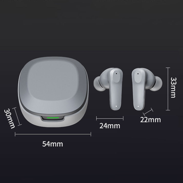 A98 AI Intelligent Translation Wireless Physical Noise Cancellation Bluetooth Earphones(Gray)