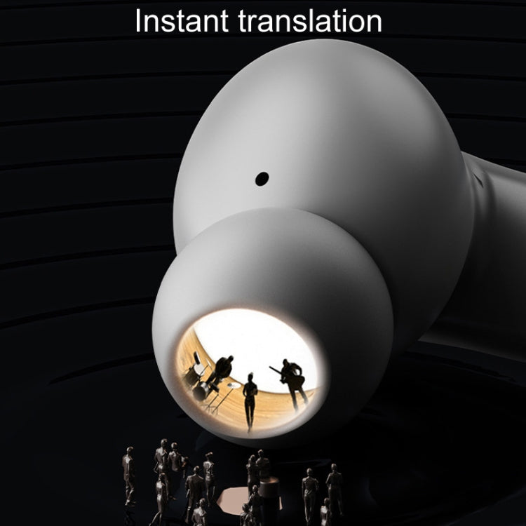 A98 AI Intelligent Translation Wireless Physical Noise Cancellation Bluetooth Earphones(Gray)
