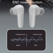 A98 AI Intelligent Translation Wireless Physical Noise Cancellation Bluetooth Earphones(Gray)