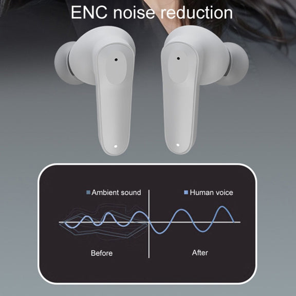 A98 AI Intelligent Translation Wireless Physical Noise Cancellation Bluetooth Earphones(Gray)