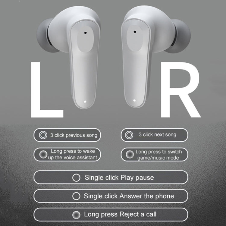 A98 AI Intelligent Translation Wireless Physical Noise Cancellation Bluetooth Earphones(Gray)