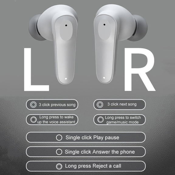 A98 AI Intelligent Translation Wireless Physical Noise Cancellation Bluetooth Earphones(Gray)