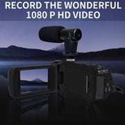 16MP 16X Digital Zoom Vlogging Camera Video Camcorder with 2.4 Inch Flip Screen, Spec: Standard AU Plug