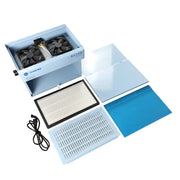 SUNSHINE SS-917C Mobile Phone Screen Repair Dust-free Workbench Green White Light Dual Lamps Dust Display Lamp Operator Bench US Plug