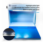 SUNSHINE SS-917C Mobile Phone Screen Repair Dust-free Workbench Green White Light Dual Lamps Dust Display Lamp Operator Bench US Plug