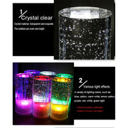 USB Charging LED Round Bar Crystal Lamp KTV Atmosphere Decorative Light, Color: White