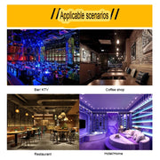 USB Charging LED Round Bar Crystal Lamp KTV Atmosphere Decorative Light, Color: White