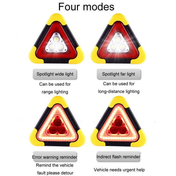 Large Car Traffic Warning Sign Vehicle Reflective Tripod Emergency Light