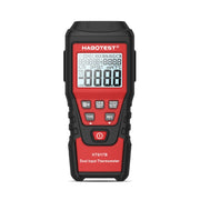 HABOTEST HT617B Digital Dual Channel Thermocouple Thermometer(Black Red)