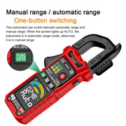 HABOTEST HT205D Clamp Intelligent Anti-Burning Multi-Function High Precision Digital Multimeter(Black Red)