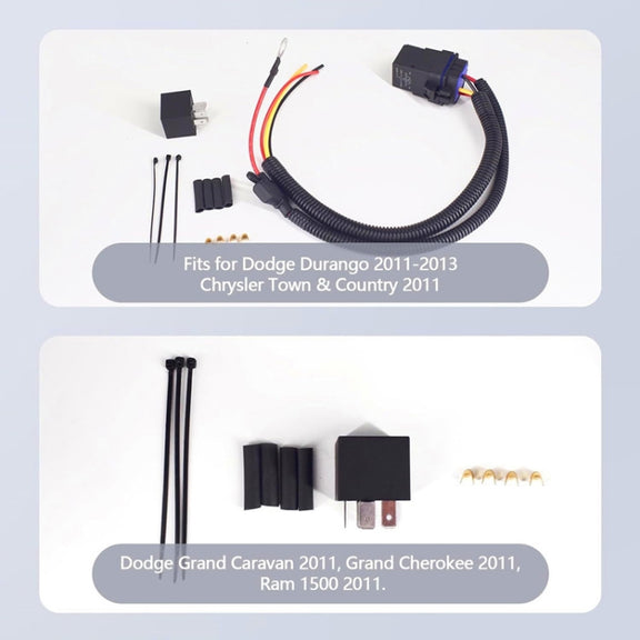 For Jeep / Dodge / Chrysler Vehicle Fuel Pump Relay Wiring Harness Kit