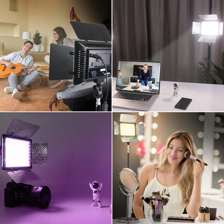 WS-300II Video Fill Light Dual Color Temperature LED Beauty Shooting Light, Spec: Single Lamp+EU Plug Adapter