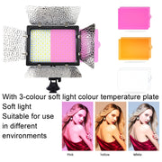 WS-300II Video Fill Light Dual Color Temperature LED Beauty Shooting Light, Spec: Single Lamp+US Plug Adapter