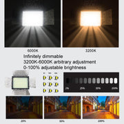 WS-300II Video Fill Light Dual Color Temperature LED Beauty Shooting Light, Spec: Single Lamp+EU Plug Adapter