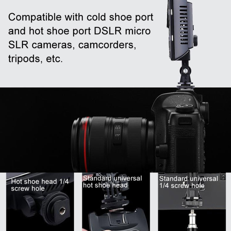 WS-300II Video Fill Light Dual Color Temperature LED Beauty Shooting Light, Spec: Single Lamp+US Plug Adapter
