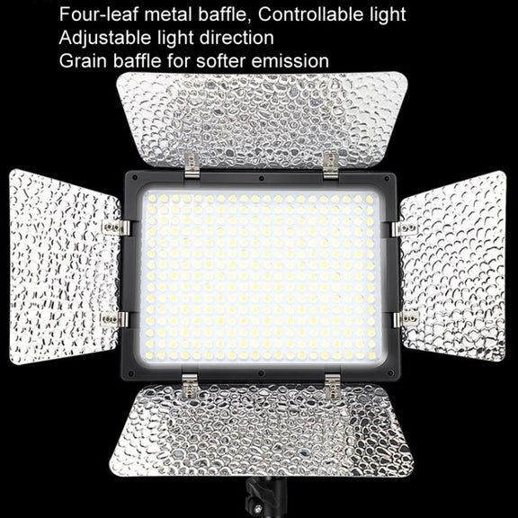 WS-300II Video Fill Light Dual Color Temperature LED Beauty Shooting Light, Spec: Single Lamp+US Plug Adapter