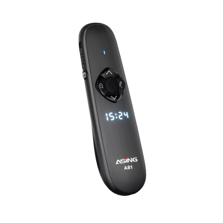 ASiNG A81 PPT Page Turning Clicker With Timing Function & 32G 3-in-1 USB Receiver, Color: Green Light