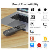 ASiNG A81 PPT Page Turning Clicker With Timing Function & 32G 3-in-1 USB Receiver, Color: Green Light