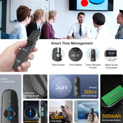 ASiNG A81 PPT Page Turning Clicker With Timing Function & 32G 3-in-1 USB Receiver, Color: Green Light