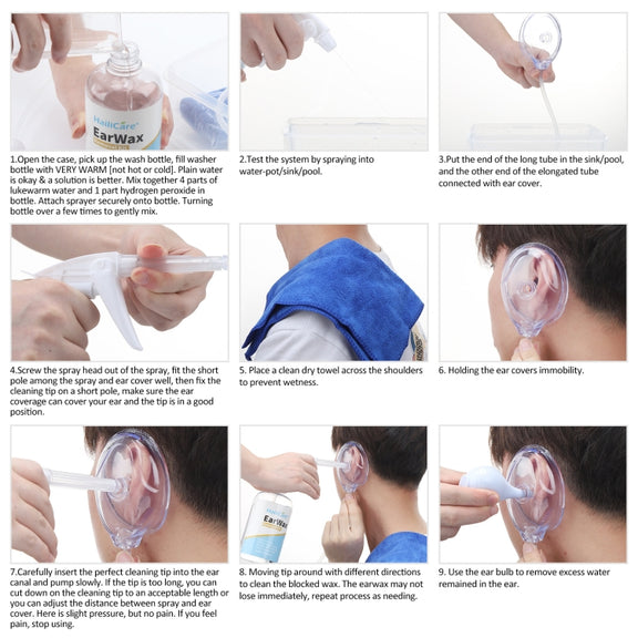 HailiCare 18 In 1 Ear Washer Ear Wax Cleaning Tool For Home Use