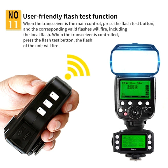 For Sony Pixel King Pro Camera Wireless Radio Flash TTL Transmitter and Receiver