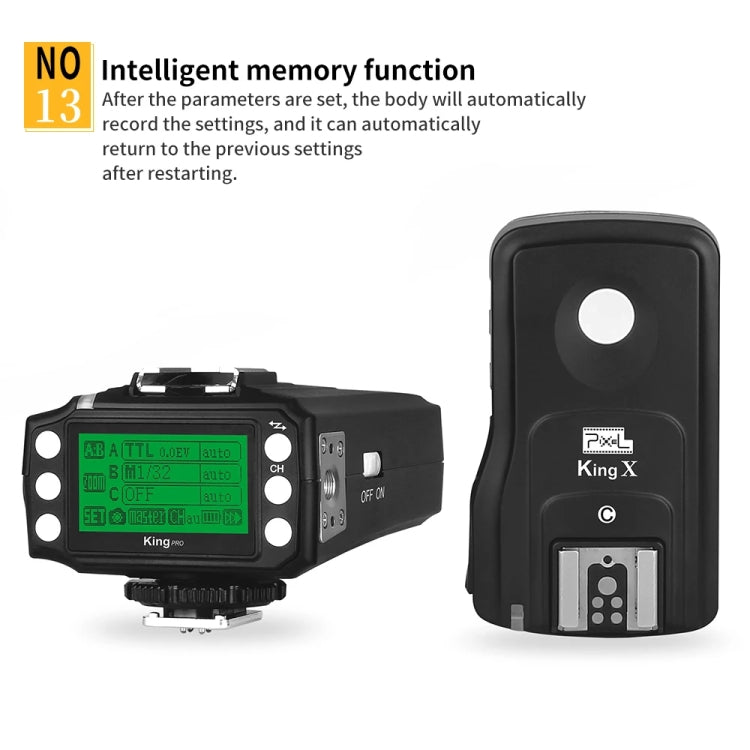 For Sony Pixel King Pro Camera Wireless Radio Flash TTL Transmitter and Receiver