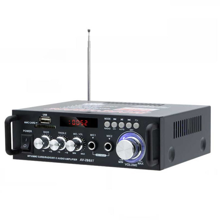 AV-298BT 300W+300W Hi-Fi Stereo Amplifier Bluetooth Home Audio Karaoke Digital Amplifier AU Plug