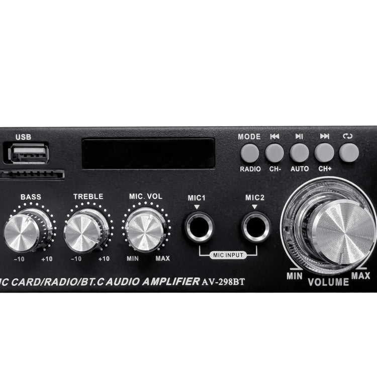 AV-298BT 300W+300W Hi-Fi Stereo Amplifier Bluetooth Home Audio Karaoke Digital Amplifier AU Plug