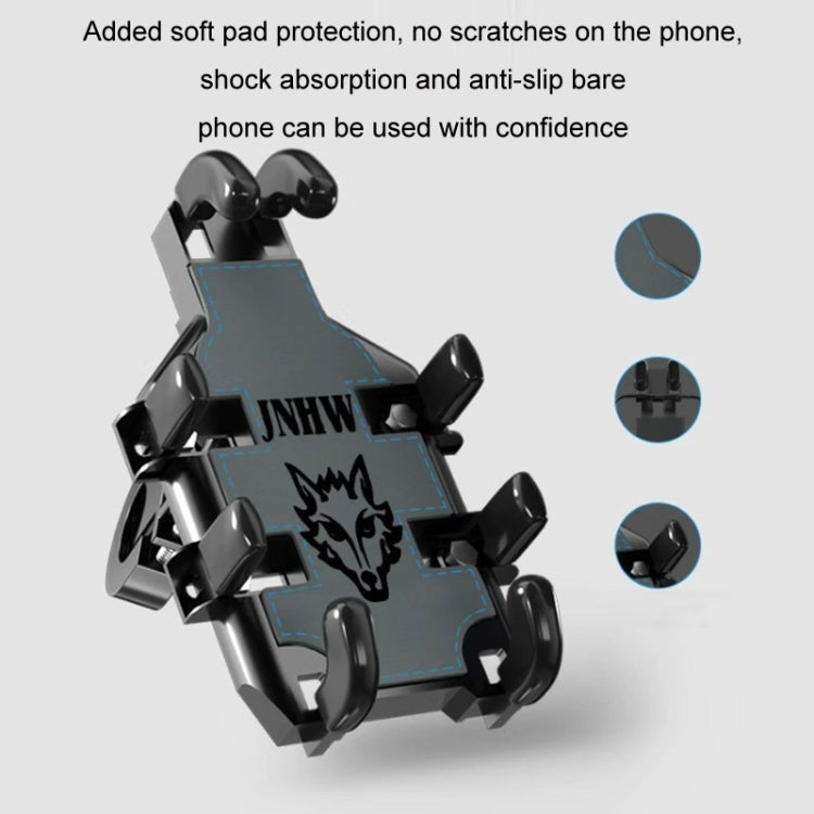 JNHW Motorcycle Bicycle Eight Claw Mobile Phone Navigation Shockproof Bracket, Style: For Rearview Mirror