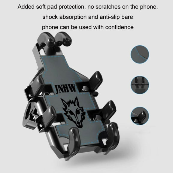 JNHW Motorcycle Bicycle Eight Claw Mobile Phone Navigation Shockproof Bracket, Style: For Rearview Mirror